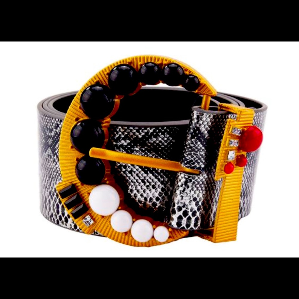 Snakeskin belt